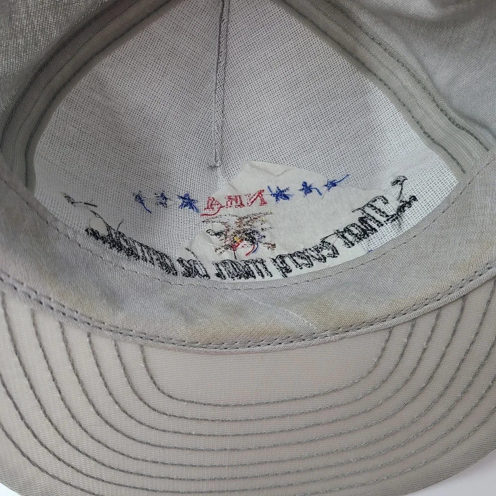 Vintage NRA ILA Hat Snapback Louisville Mfg Co Gray 2nd Amendment Every Man Arm